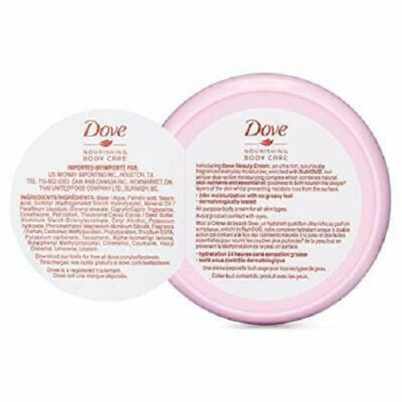 *1 DAY FLASH CLOSET SALE!* Dove Nourishing Body Care Beauty Cream 24hr Moisture - Picture 3 of 4